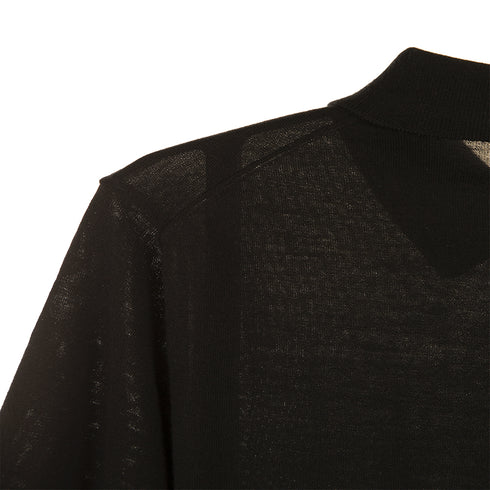 Norse Projects John Tech Merino SS Polo Black N45-06019999 Degli Uberti